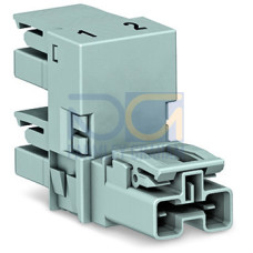 h-distribution connector, 2-pole, Cod. B, gray