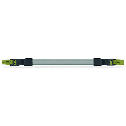 pre-assembled interconnecting cable, Eca, Socket/plug, light green