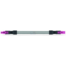pre-assembled interconnecting cable, Eca, Socket/plug, pink