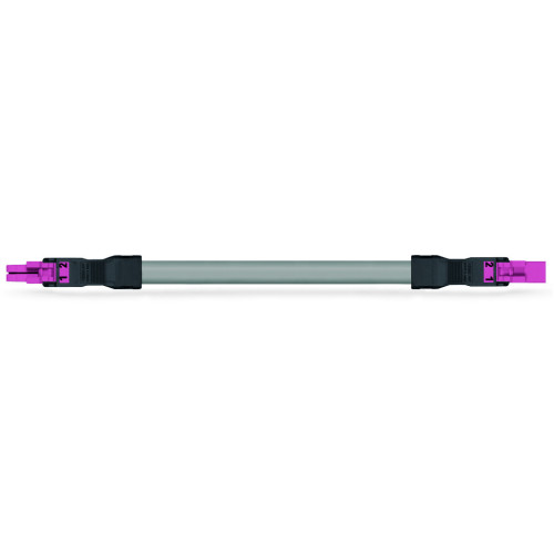 pre-assembled interconnecting cable, Eca, Socket/plug, pink