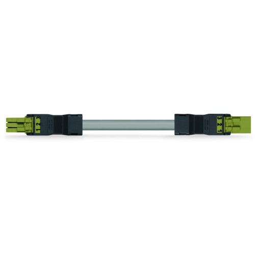 pre-assembled interconnecting cable, Eca, Socket/plug, light green