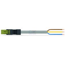 pre-assembled connecting cable, Eca, Plug/open-ended, light green