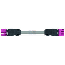 pre-assembled interconnecting cable, Eca, Socket/plug, pink