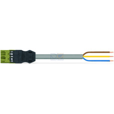 pre-assembled connecting cable, Eca, Plug/open-ended, light green