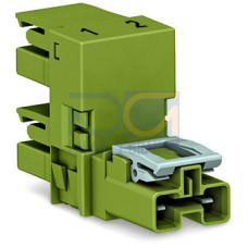 h-distribution connector, 2-pole, Cod. B, light green
