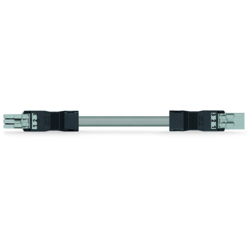 pre-assembled interconnecting cable, Eca, Socket/plug, gray