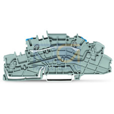 Multilevel installation terminal block, with operating slots, 2.5 mm&sup2;, gray