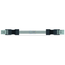 pre-assembled interconnecting cable, Eca, Socket/plug, gray