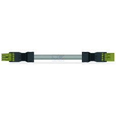 pre-assembled interconnecting cable, Eca, Socket/plug, light green