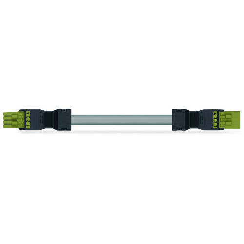 pre-assembled interconnecting cable, Eca, Socket/plug, light green