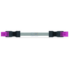 pre-assembled interconnecting cable, Eca, Socket/plug, pink