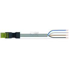 pre-assembled connecting cable, Eca, Plug/open-ended, light green