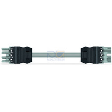 pre-assembled interconnecting cable, Eca, Socket/plug, gray
