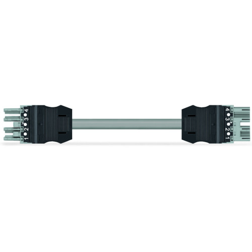 pre-assembled interconnecting cable, Eca, Socket/plug, gray