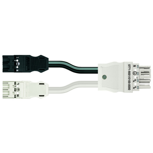 pre-assembled Y-cable, Eca, 2 x plug/socket
