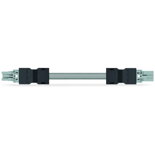 pre-assembled interconnecting cable, Eca, Socket/plug, gray