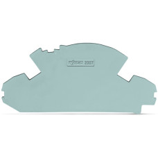 End plate, 1.5 mm thick, without lock-out seal option, gray