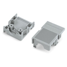 Snap-On Type Strain Relief Housing, Strain Relief Support And Housing 4-Pole Gray