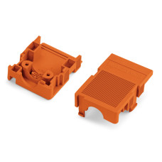 Snap-On Type Strain Relief Housing, Strain Relief Support And Housing 4-Pole Orange