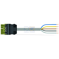 pre-assembled connecting cable, Eca, Plug/open-ended, light green