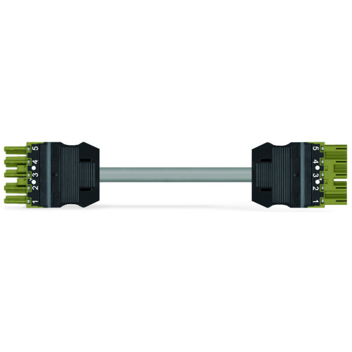 pre-assembled interconnecting cable, Eca, Socket/plug, light green
