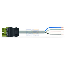 pre-assembled connecting cable, Eca, Plug/open-ended, light green