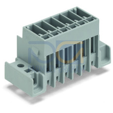 THT male header, 1.0 x 1.0 mm solder pin, straight, gray