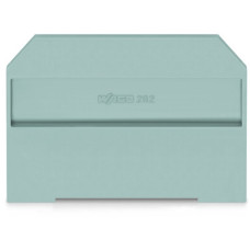 End and intermediate plate, 4 mm thick, gray