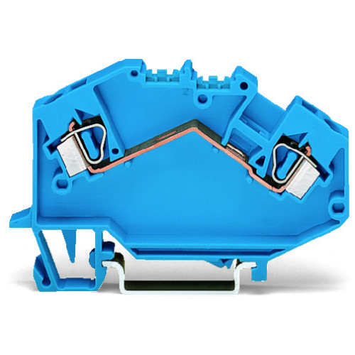 2-conductor through terminal block, 4 mm&sup2;, suitable for Ex i applications, blue