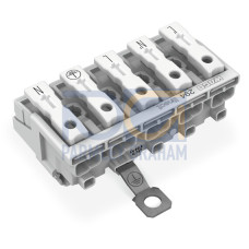 Lighting connector, push-button, external, for Linect&reg;, white