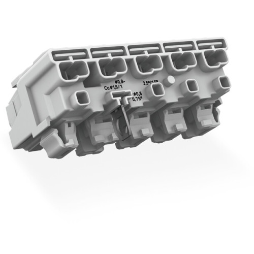 Lighting connector, push-button, external, for Linect&reg;, white