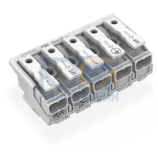 Lighting connector, push-button, external, for Linect&reg;, white