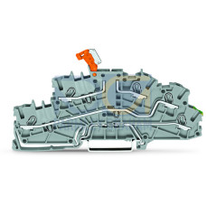 Multilevel installation terminal block, with operating slots, 2.5 mm&sup2;, gray