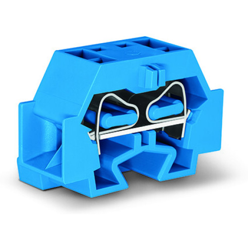 4-conductor terminal block, without push-buttons, suitable for Ex i applications, blue