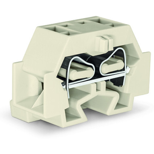 4-conductor terminal block, without push-buttons, suitable for Ex e II applications, light gray