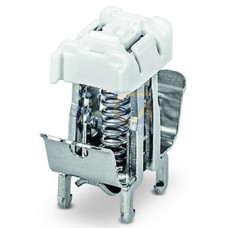 Shield clamping saddle, 12.4 mm wide, 3 ... 8 mm, silver-colored