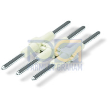 Board-to-Board Link, Pin spacing 4 mm, 3-pole, black