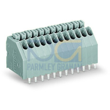 PCB terminal block, push-button, 0.5 mm&sup2;, gray