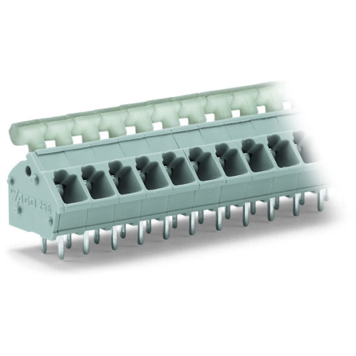 PCB terminal block, push-button, 2.5 mm&sup2;, gray