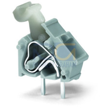 Stackable PCB terminal block, push-button, 2.5 mm&sup2;, gray