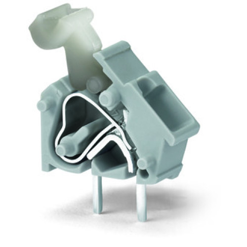 Stackable PCB terminal block, push-button, 2.5 mm&sup2;, gray