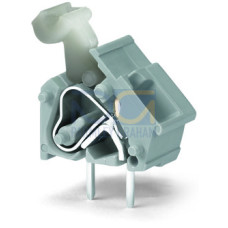 Stackable PCB terminal block, push-button, 2.5 mm&sup2;, gray