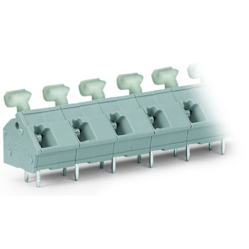 PCB terminal block, push-button, 2.5 mm&sup2;, gray