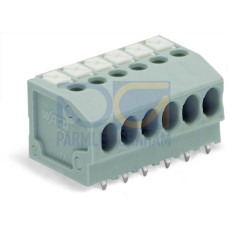 PCB terminal block, push-button, 1.5 mm&sup2;, gray