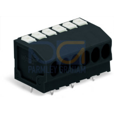 THR PCB terminal block, push-button, 1.5 mm&sup2;, black