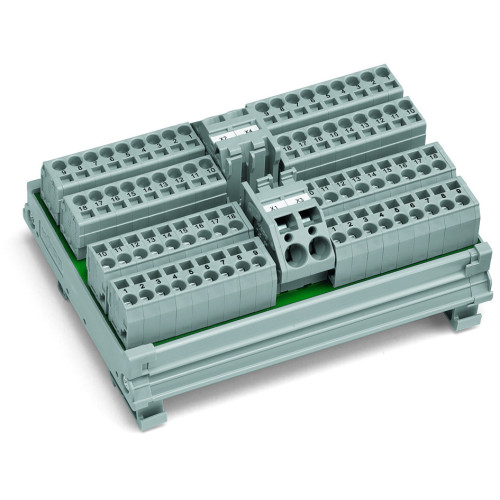 Potential distribution module, 4 potentials, with 19 connection points each