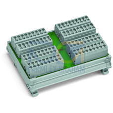 Potential distribution module, 4 potentials, with 18 connection points each