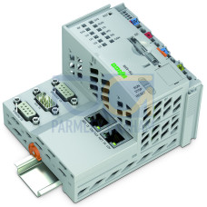 Controller PFC200, 2 x ETHERNET, RS-232/-485, CAN, CANopen, PROFIBUS Slave, light gray