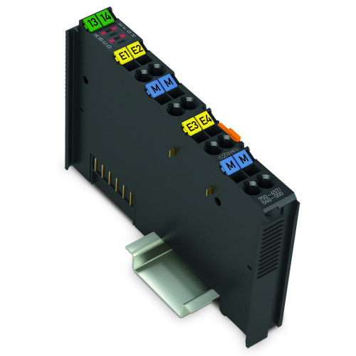 4-channel analog input, &plusmn;10 VDC, Single-ended, dark gray