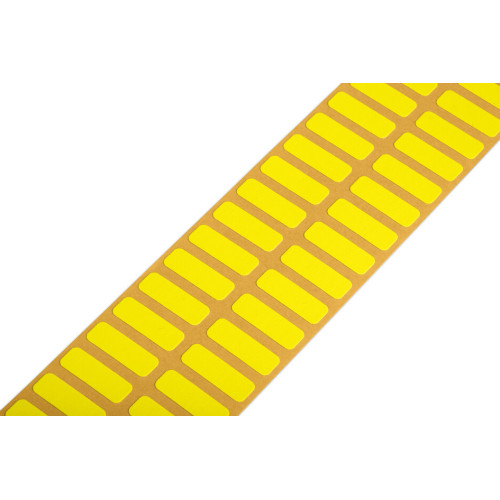 Textile labels, for Smart Printer, permanent adhesive, yellow